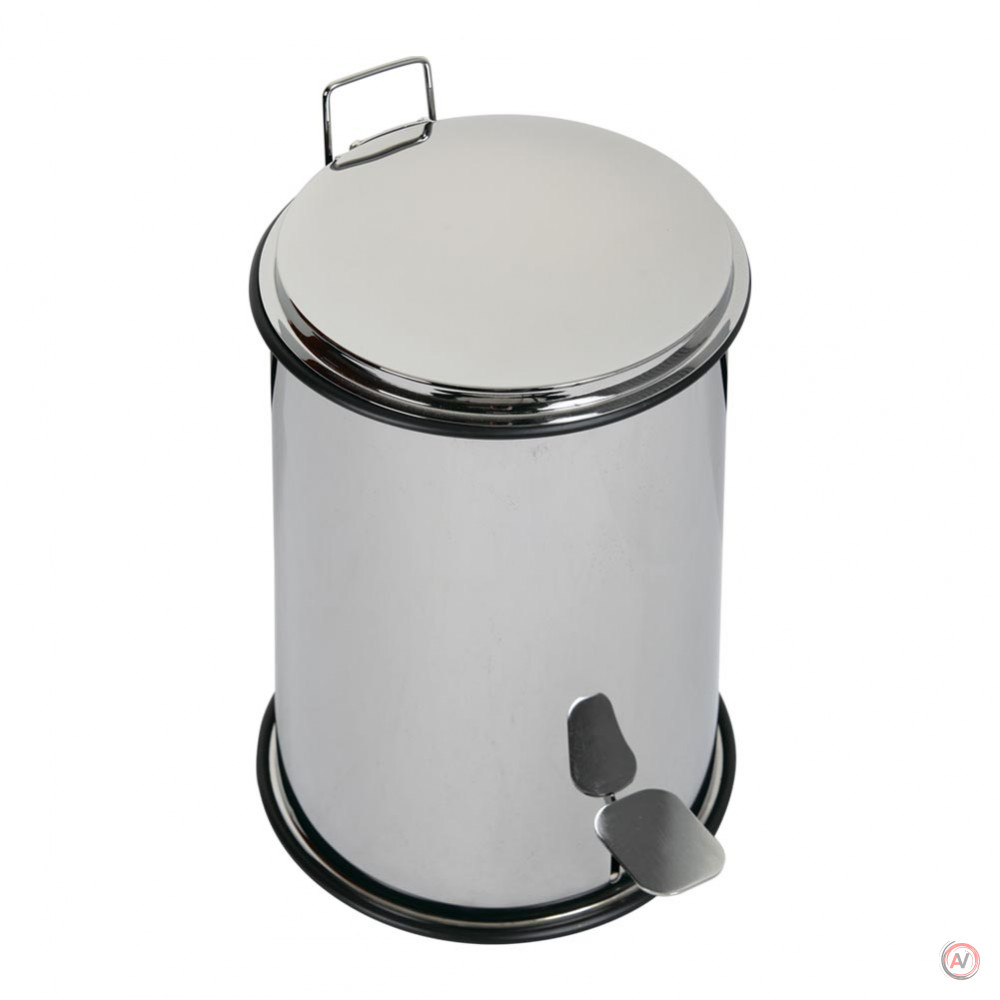 COMPLEMENTI Ведро мусорное 5л, D21, H32 cm, хром
