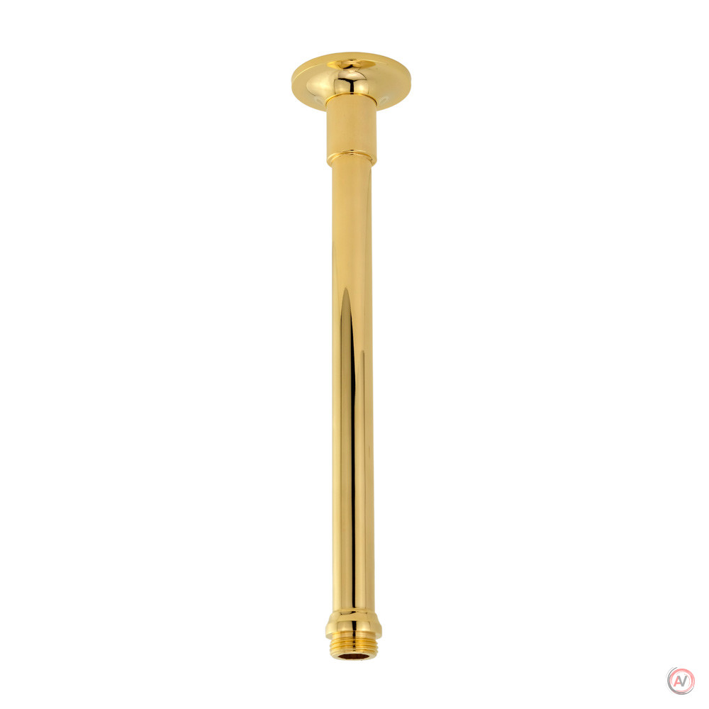 RICAMBI VERTICAL Кронштейн потолочный для верхнего душа, L-250 mm., d-18 mm., 1/2"x1/2", золото