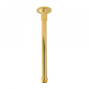 RICAMBI VERTICAL Кронштейн потолочный для верхнего душа, L-250 mm., d-18 mm., 1/2"x1/2", золото