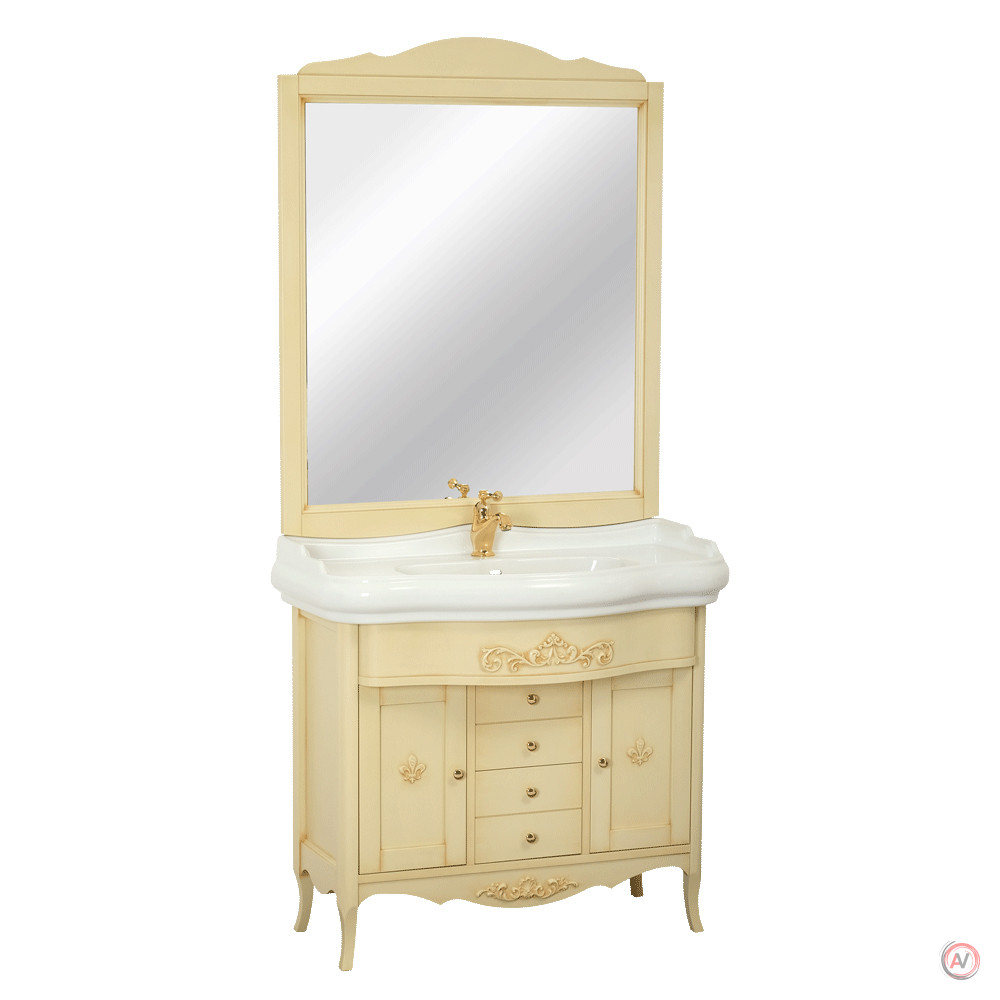 BELLA Зеркало прямоугольное 96xH114x3 см, цвет: DECAPE SABBIA