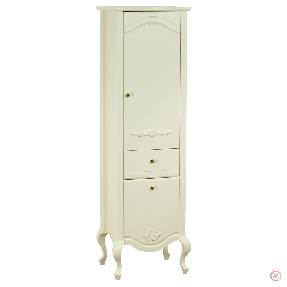 IMPERO Пенал L49xH161xP44 см. DX. 1 ящик 2 двери, цвет: AVORIO