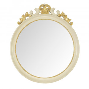 Зеркало круглое h66хL57,5xP4 cm, Avorio Dorato