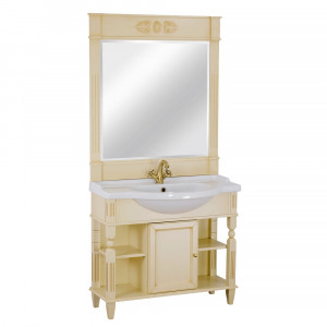 KANTRI База L96хH81хP35 см, д/раковины 95 см, 1 дверь, цвет: DECAPE SABBIA