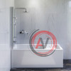 W90ASET-170D8 Ванна Gem 170x70 с каркасом и шторкой на б/в W90BS-D080-140CT+ДС Gem F0790000+F90A1000