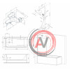 W90ASET-170D8 Ванна Gem 170x70 с каркасом и шторкой на б/в W90BS-D080-140CT+ДС Gem F0790000+F90A1000