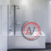 W90ASET-170D3W5 Ванна Gem 170x70 с каркасом и шторкой на б/в W90BS-D3W5-140CT+ДС Gem F0790000+F90A10