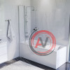 W90ASET-170D3W5 Ванна Gem 170x70 с каркасом и шторкой на б/в W90BS-D3W5-140CT+ДС Gem F0790000+F90A10