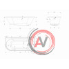 ванна акриловая ALISA MG 170х75 R Marka One