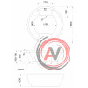 ванна акриловая OMEGA 180х180 круглая Aima