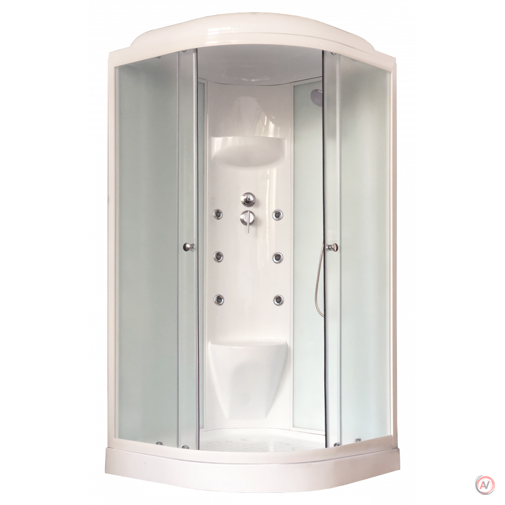 Душевая кабина Royal Bath RB 100HK7-WC (белое/матовое)