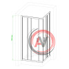 Душевой уголок Royal Bath RB HPD-T-CH 110х110х185 (прозрачное)