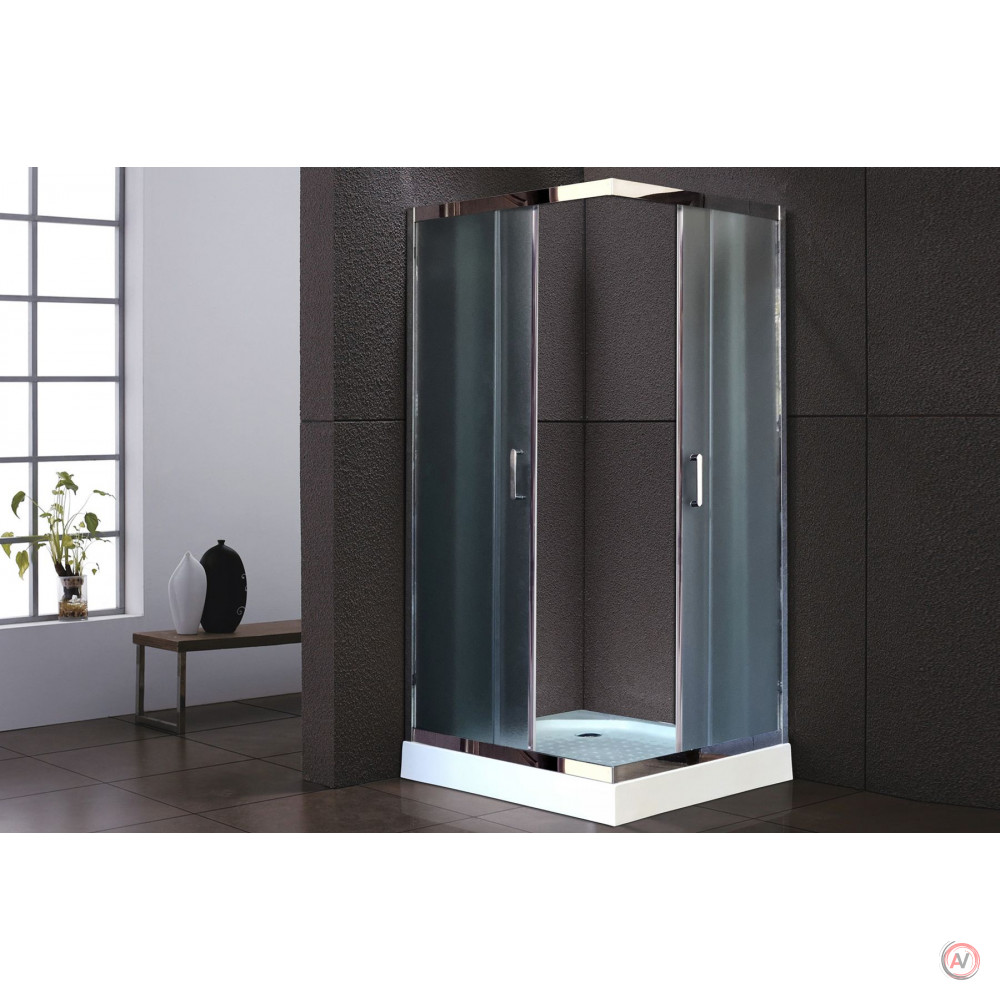 Душевой уголок Royal Bath RB HPD-C-CH 110х110х185 (рифленое)