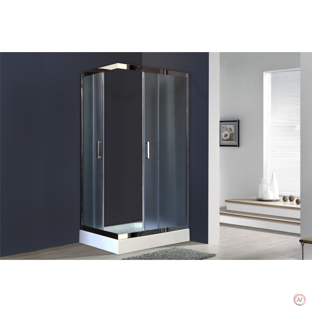 Душевой уголок Royal Bath RB HPD-C-CH 110х90х185 (рифленое)