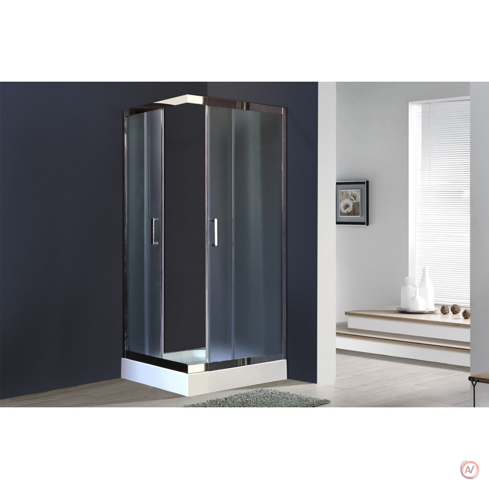 Душевой уголок Royal Bath RB HPD-C-CH 110х100х185 (рифленое)