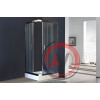 Душевой уголок Royal Bath RB HPD-C-CH 110х100х185 (рифленое)