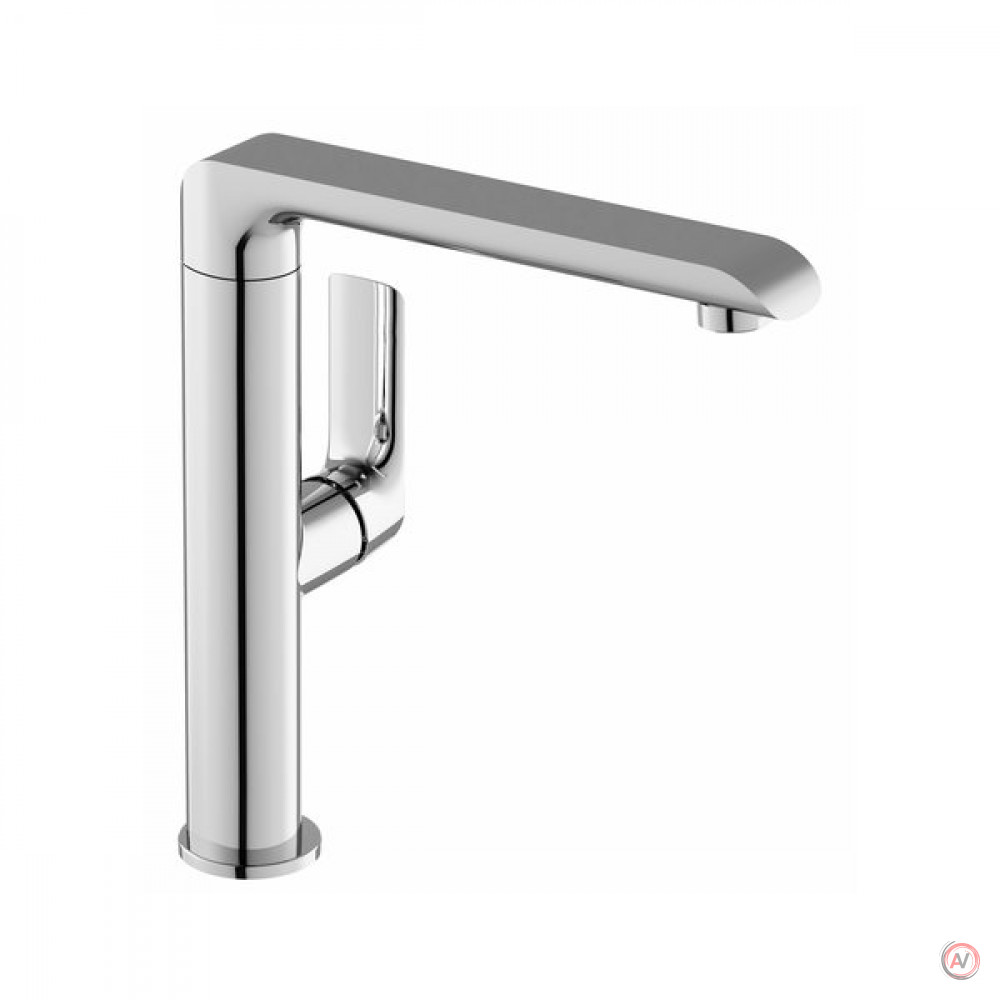 Смеситель для умывальника без донного клапана с поворотным изливом Ravak Flat FL 016.00, X070125