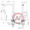 Смеситель Lemark Nero LM0205C для кухни