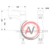 Смеситель Lemark Linara LM0406C для раковины