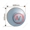 Зеркало с LED-подсветкой MELANA-600 (MLN-LED086)