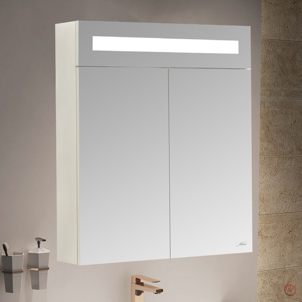 Зеркальный шкаф с LED-подсветкой MELANA-6070 (MLN-MC014)