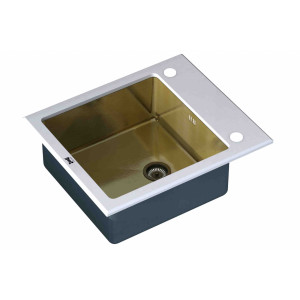 Мойка для кухни GL-6051-WHITE-BRONZE