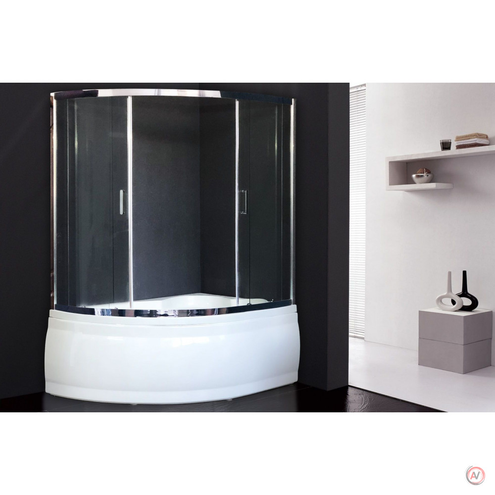 Душевая штора Royal Bath RB 150ALP-T-CH (хром/6мм прозрачное)