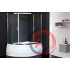 Душевая штора Royal Bath RB 150ALP-T-CH (хром/6мм прозрачное)