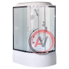 Душевая кабина Royal Bath RB 8120BK2-M-CH (матовое) левая
