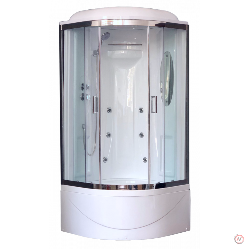 Душевая кабина Royal Bath RB 90BK2-T-CH (прозрачное)