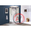 Душевая кабина Royal Bath RB 90HK2-M-CH (матовое)