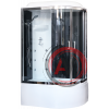 Душевая кабина Royal Bath RB 8120BK3-BT-CH (черное/прозрачное) левая