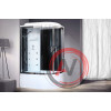 Душевая кабина Royal Bath RB 8120BK3-BT-CH (черное/прозрачное) левая