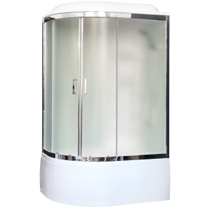 Душевая кабина Royal Bath  RB 8120BK3-WC-CH (белое/матовое) правая