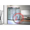 Душевая кабина Royal Bath RB 8120BK3-WT-CH (белое/прозрачное) левая