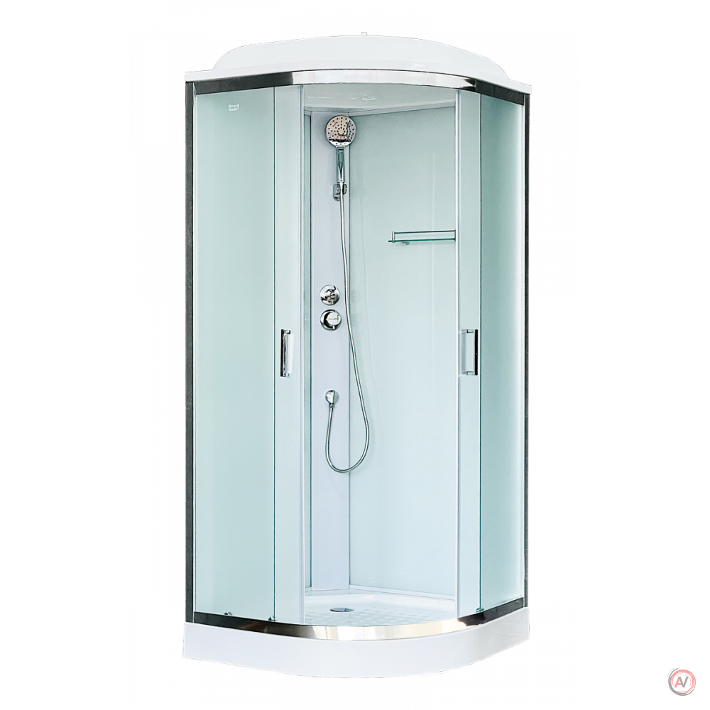 Душевая кабина Royal Bath RB 90HK5-WC-CH (белое/матовое)