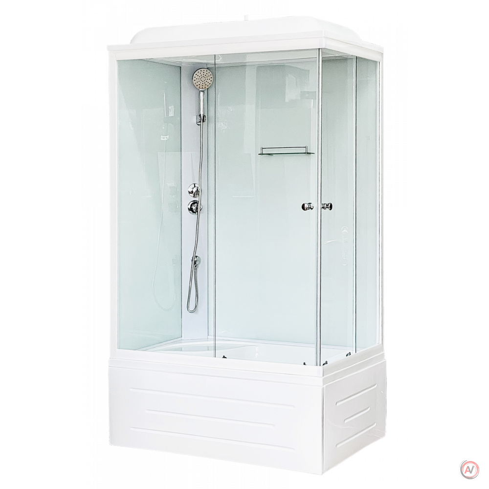 Душевая кабина Royal Bath RB 8100BP5-WT (белое/прозрачное) левая