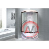 Душевая кабина Royal Bath RB 90BK6-WC-CH (белое/матовое)