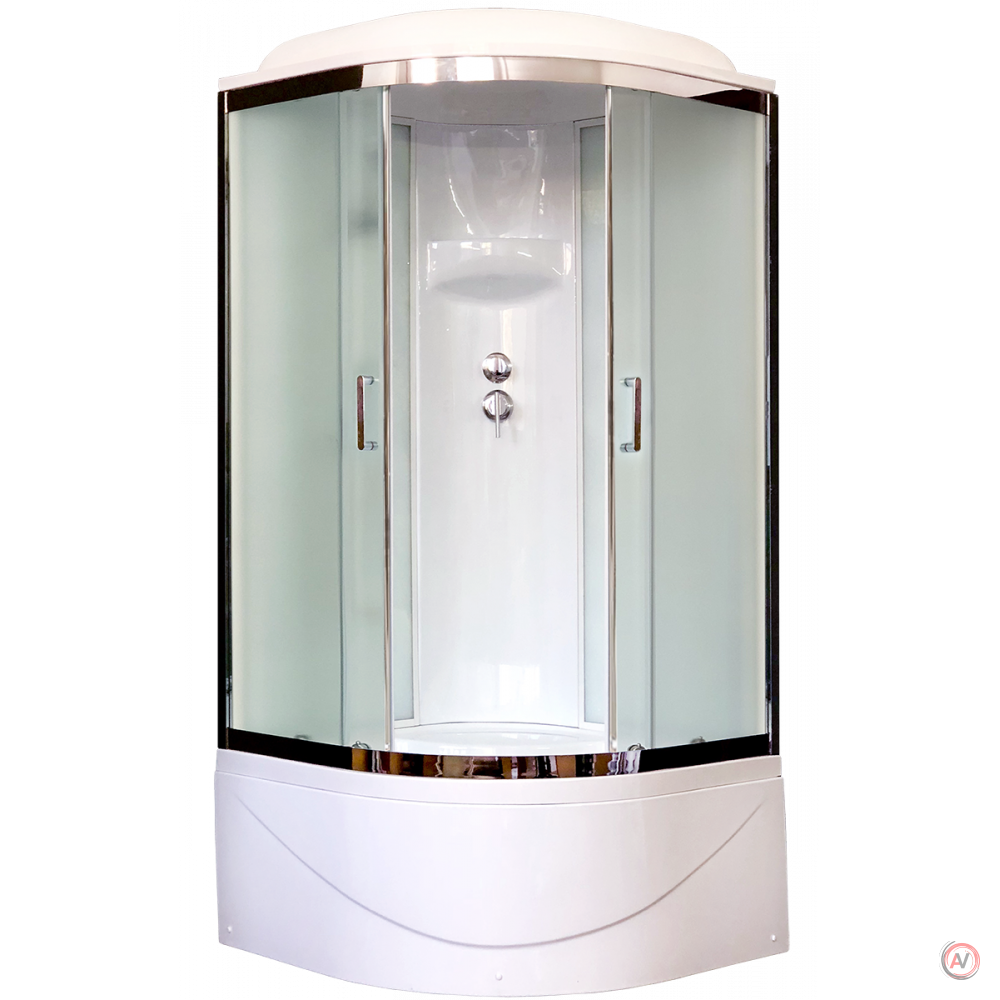 Душевая кабина Royal Bath RB 90BK6-WC-CH (белое/матовое)