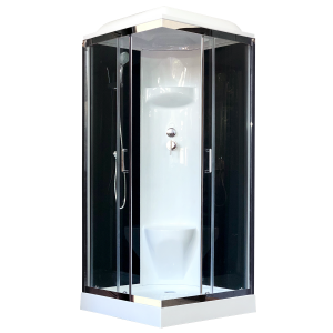Душевая кабина Royal Bath  RB 80HP6-BT-СН (черное/прозрачное)