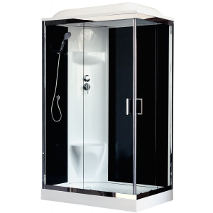Душевая кабина Royal Bath  RB 8120HP6-BT-CH (черное/прозрачное) левая