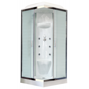 Душевая кабина Royal Bath  RB 80HP7-WC-CH (белое/матовое)
