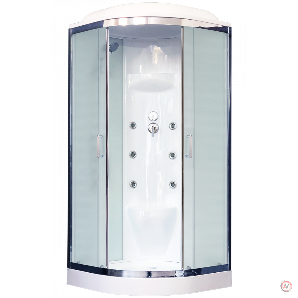 Душевая кабина Royal Bath RB 100HK7-WC-CH (белое/матовое)