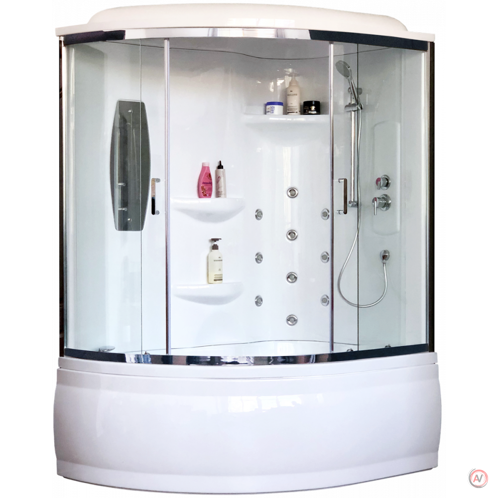 Душевая кабина Royal Bath RB 170ALP-T-CH (прозрачное) правая