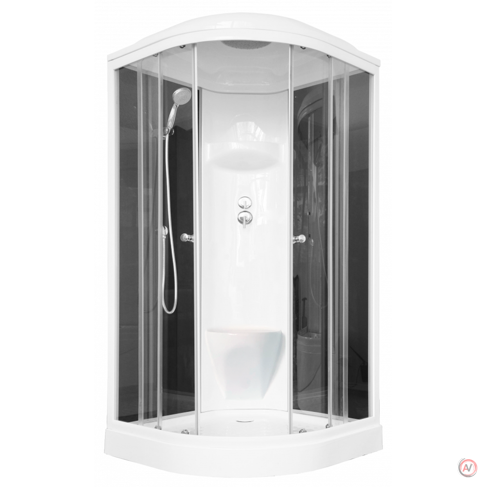 Душевая кабина Royal Bath RB 100HK6-BT (черное/прозрачное)