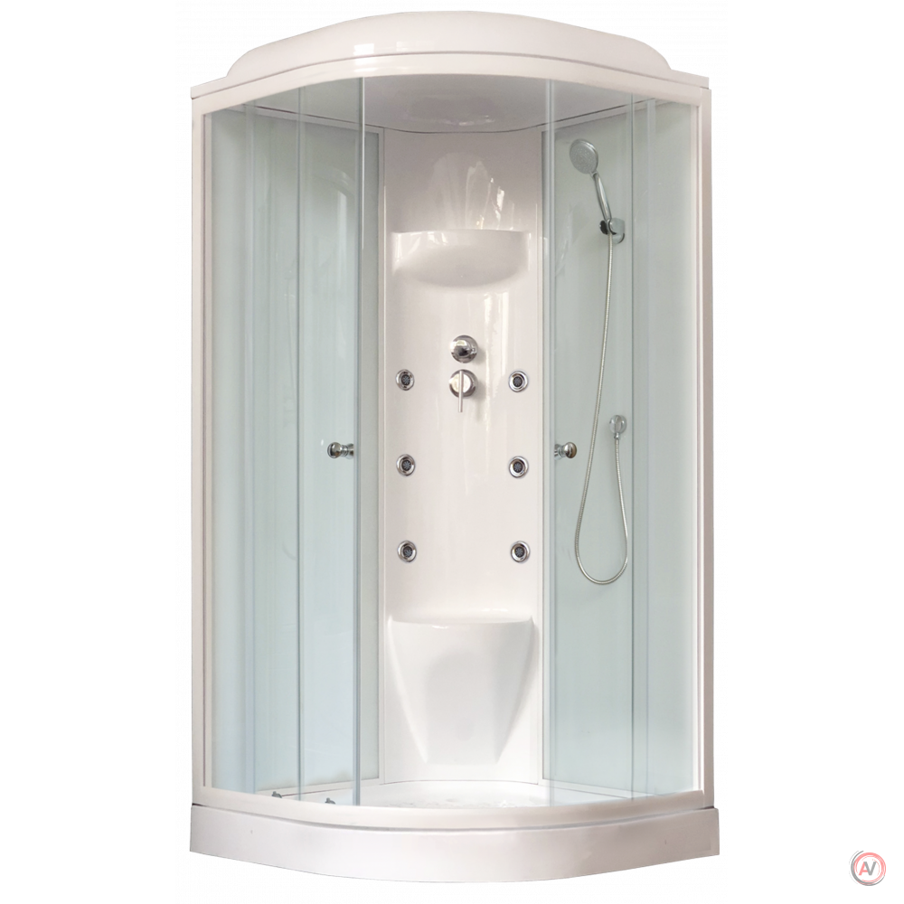 Душевая кабина Royal Bath RB 100HK7-WT (белое/прозрачное)