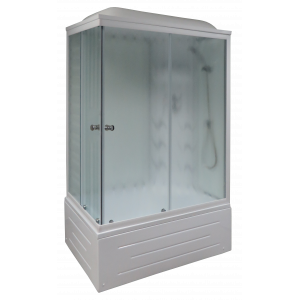 Душевая кабина Royal Bath  RB 8100BP3-WC(белое/матовое) правая