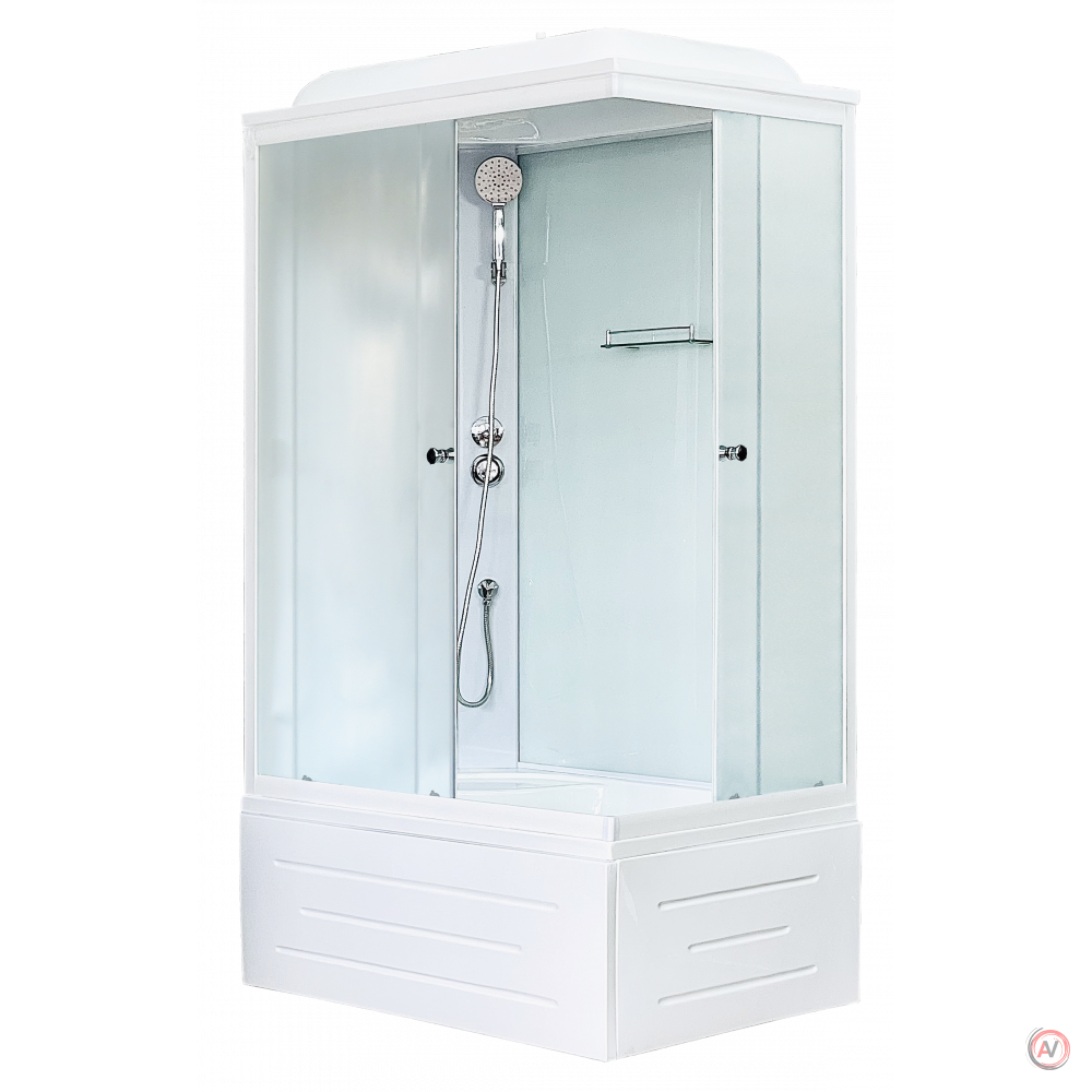 Душевая кабина Royal Bath RB 8100BP5-WC (белое/матовое) левая