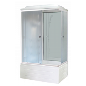Душевая кабина Royal Bath  RB 8100BP6-WC(белое/матовое) левая