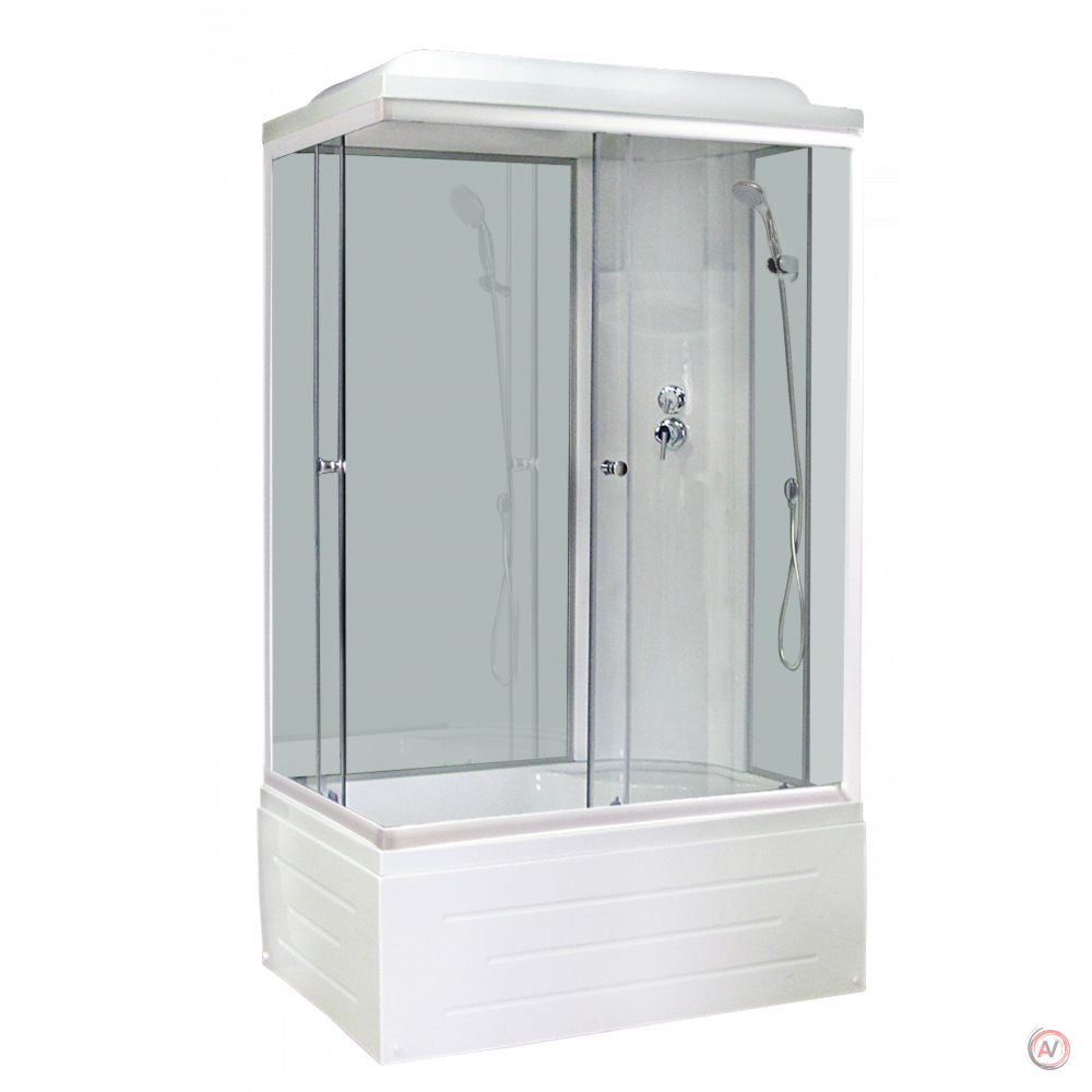 Душевая кабина Royal Bath RB 8100BP6-WT(белое/прозрачное) правая