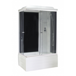 Душевая кабина Royal Bath  RB 8100BP6-BT(черное/прозрачное) правая